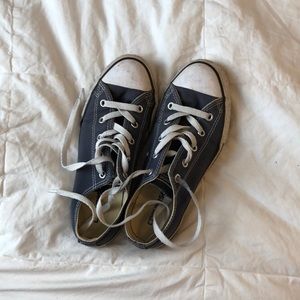 Blue low top Converse